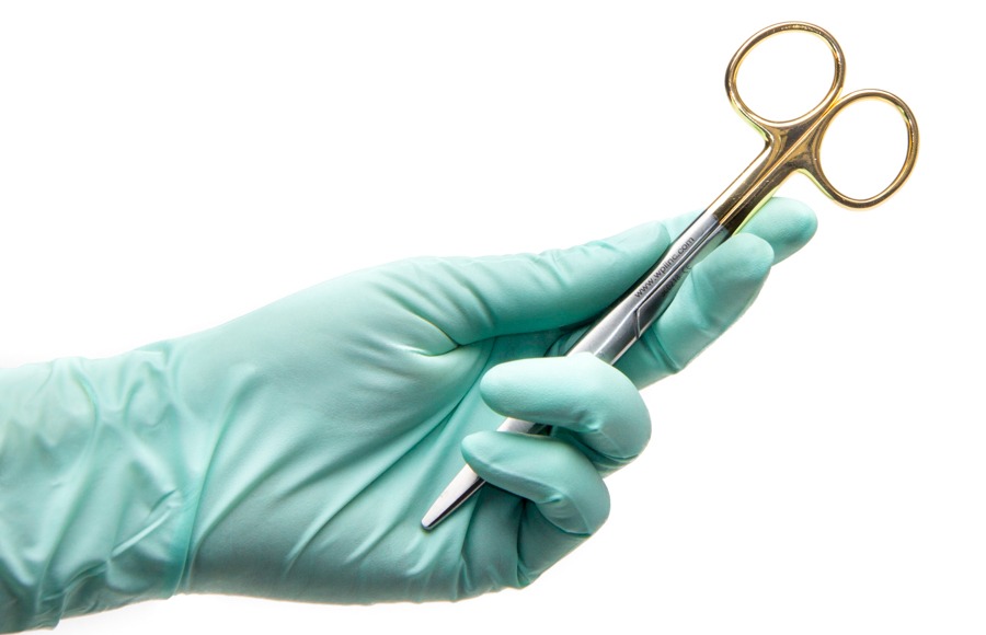 Surgical tools and a caring hand